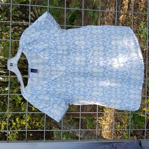 NWOT GAP silk blend flutter sleeve v neck top XL